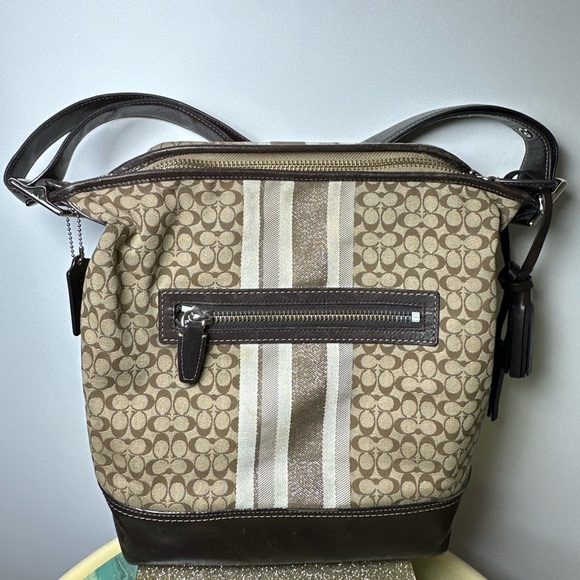 Coach Legacy Stripe Handbag 🌺 - Picture 3 of 8